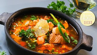 Солянка РЫБНАЯ и очень вкусная/Рецепт постного супа/Что приготовить на обед/Домашний суп с рыбой