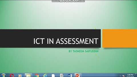 ICT in Assessment