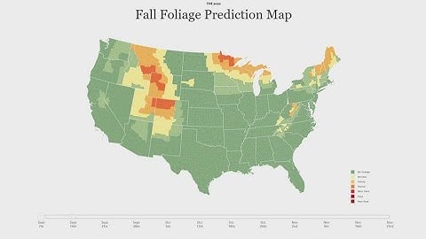 Fall foliage prediction map for 2020
