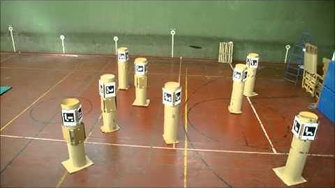 A Low Cost System for the Design of Vision based Quadrotor Swarms - 3 Drones Flights