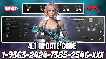NEW UPDATE 4.1 BEST SENSITIVITYCODE + CONTROL SETTINGS BGMI/PUBG MOBILE