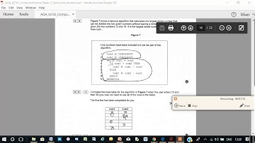 GSCE AQA ComputerScience Specimen 1 No9 Subroutines