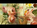 30 Minute 1 Brush Impressionistic Roses Paint It Simply Techniques