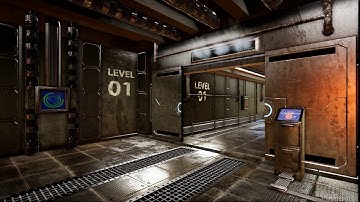 SciFi Room Unreal engine 4 +  Substance Painter 2