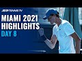Sinner & Bublik Shine; Medvedev Battles Bautista Agut | Miami 2021 Quarter-Final Highlights Part 1