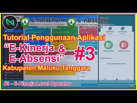 #3 - E-Kinerja Level Operator | Aplikasi E-Kinerja & E-Absensi