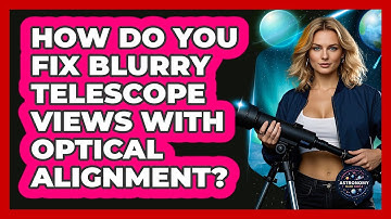 How Do You Fix Blurry Telescope Views With Optical Alignment? - Astronomy Made Simple