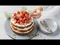 Recette tourte aux fraises et  la fleur de sureau  fooby