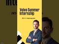 Volvo Summer Internship 2025 | Graduate Apprentice Trainee Hiring | #shortsfeed #viralvideo #jobs