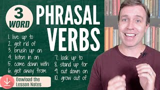 3WORD PHRASAL VERBS | Build Your Vocabulary