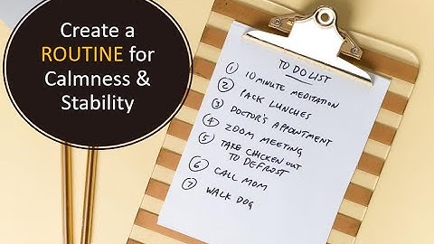 DBT Expanded Edition - Create a ROUTINE for Calmness & Stability