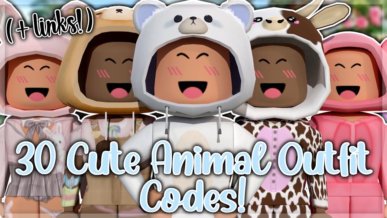30 Cute Animal outfit codes! (+ links!) ???????? - YouTube