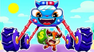 Super Police Monster Truck is Catching a Thief 🚓 Kids Songs by Baby Cars