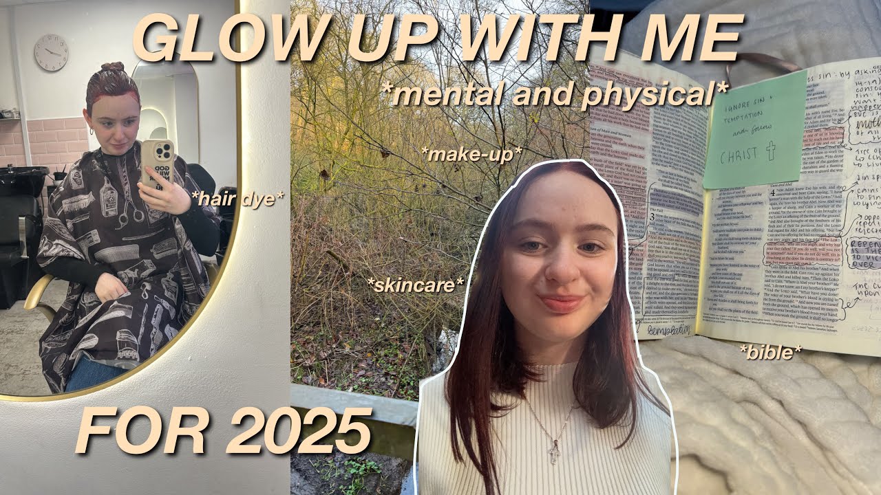 GLOW UP WITH ME FOR 2025 || dying my hair, skincare + more - YouTube