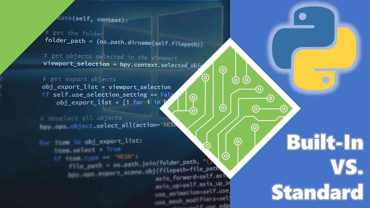 The Difference Between Built-In and Standard in Python - YouTube