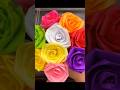 😍 Easy Tissue paper rose 💐 #easypaperflower #paperflower #paperart #papercraft #tissuepaperflower