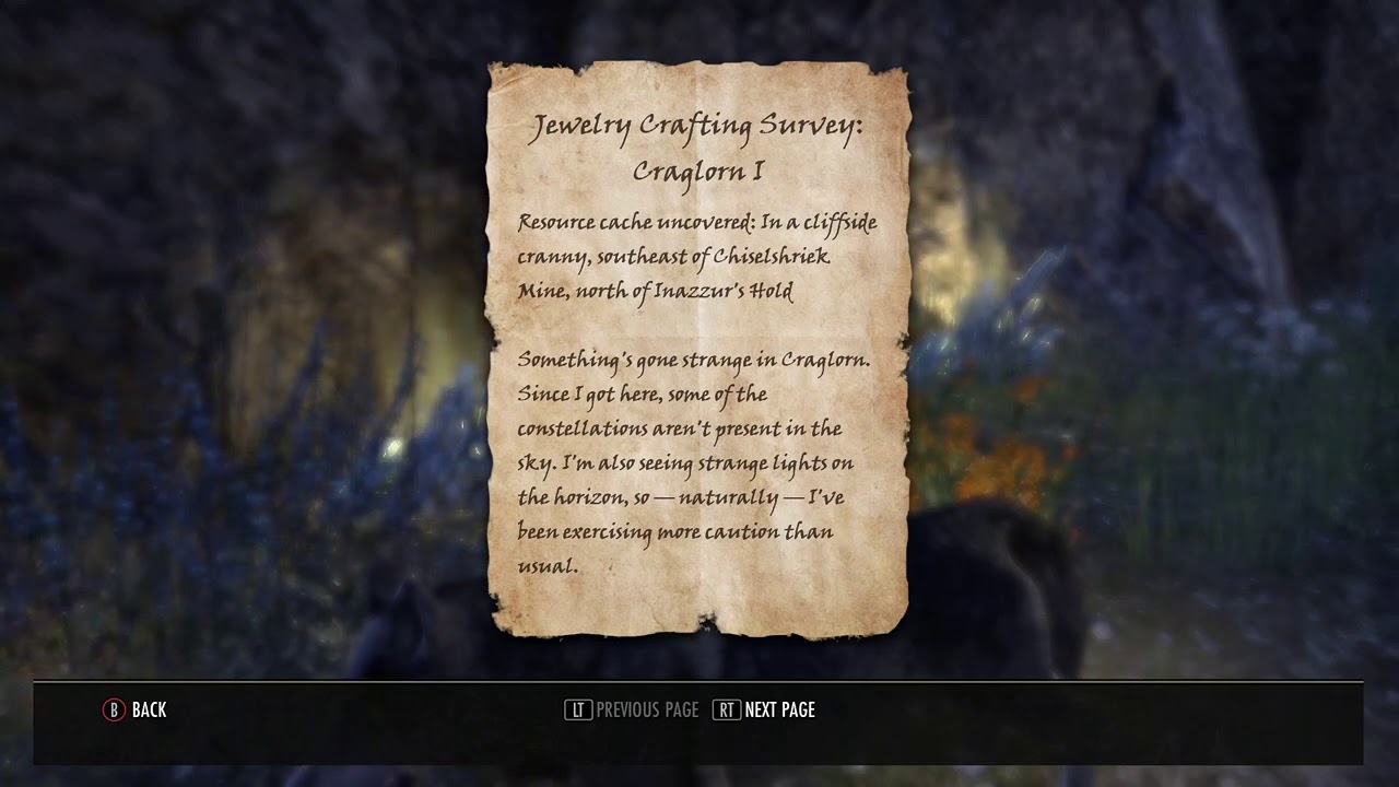 ESO Jewelry Crafting Survey Craglorn 1 YouTube