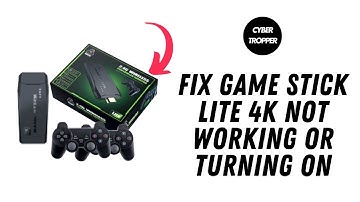 How To Fix Game Stick Lite 4k Not Working Or Turning On?