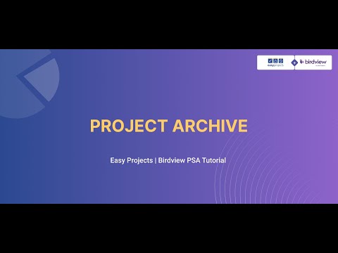 Project Archive - Birdview & Easy Projects Tutorial