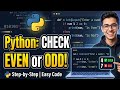#write a python program to find a number is odd or even