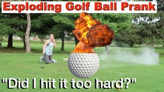 EXPLODING GOLF BALL PRANK - Top Husband Vs Wife Pranks by Pranksters in Love 135,742 views 5 years ago 2 minutes, 30 seconds