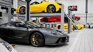 I head up to london take a behind the scenes look at h.r. owen ferrari
service centre! inside, as you can expect, they had some incredible
cars... 2 f...