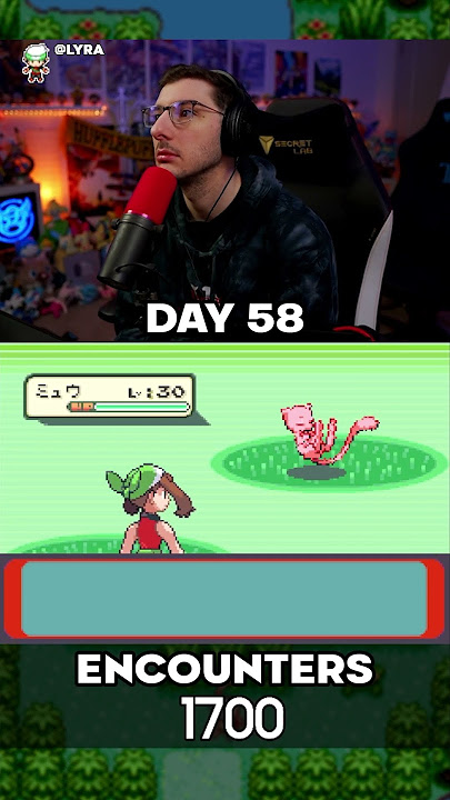 Day 58 of Shiny Hunting Mew in Pokemon Emerald