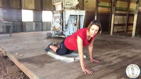 Workouts at home. How to do a Split Pushup