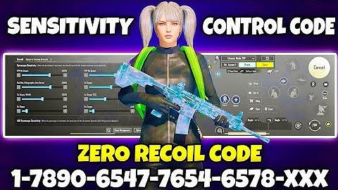 PUBG MOBILE BEST SETTINGS & SENSITIVITY🔥COPY & USE+CODE☑️ PUBG ZERO RECOIL SENSITIVITY