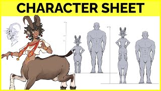 🔴 Designing a CHARACTER CONCEPT Sheet!