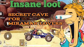 Miramar secret cave, insane loot for Miramar lovers pubg mobile