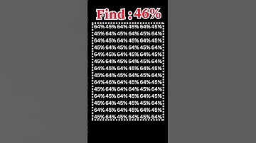 Only 5% of Highly Observational People Can Trace 46% in 5 secs #shorts #brainteaser