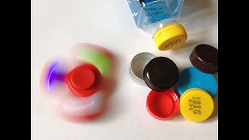 How To Make A Fidget Spinner Out Of Bottle Caps . WITHOUT BEARINGS - DIY- Fishing Tips