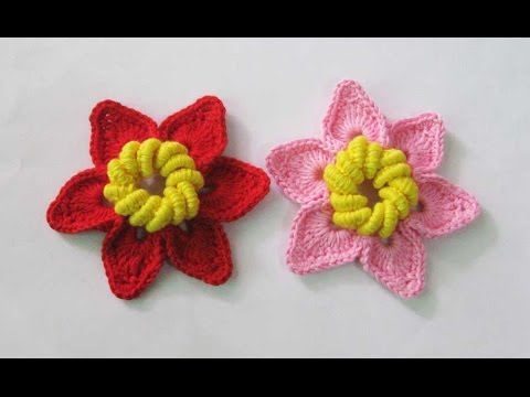 Crochet Tutorial Bunga  Rajut  Flower Crochet 002 