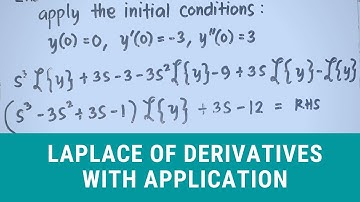 Laplace of Derivatives with Application | AEM Video 3