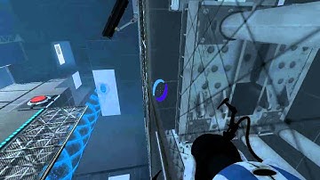 Portal 2 - mp_coop_tbeam_maze - All Alone Speed Run Route