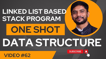 Stack Using Linked List | Push, Pop, Peek, Display (BCA/BTech)