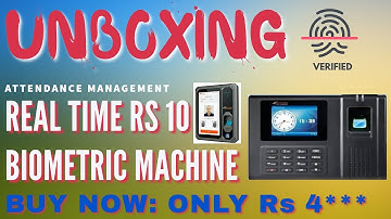 Realtime Biometric Unboxing & Review Realtime RS10 attendence Biometric by sachin saxena