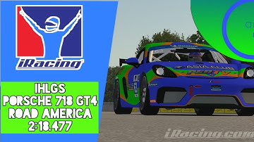 iRacing Hot Lap Guided Series | Porsche 718 GT4 at Road America |Setup Download + Track Guide| IHLGS