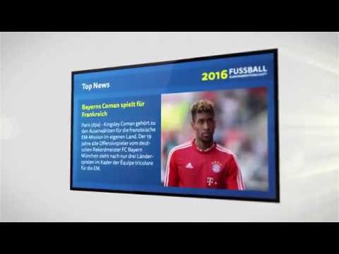 Digital Signage zur Fußball Europameisterschaft 2016 mit dem viewneo EM Plugin