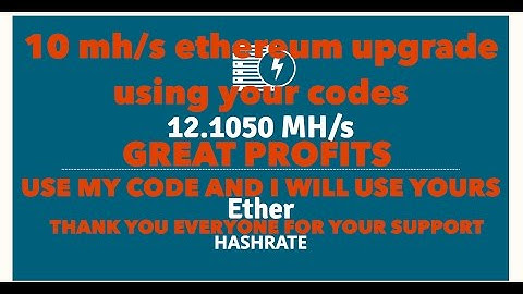 GENESIS MINING 10MH/S ETHEREUM UPGRADE USING YOUR CODES. USE MY CODE AND WILL USE YOURS.
