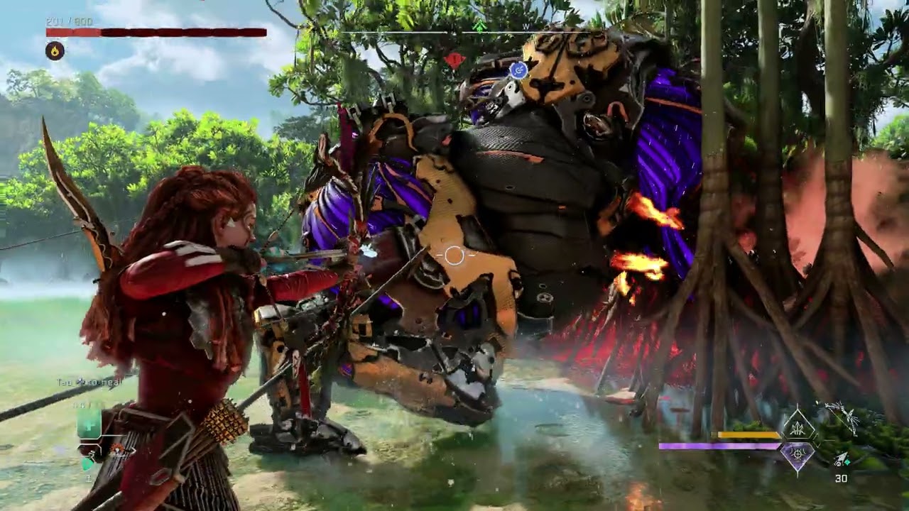 Low Health Build Vs Apex Fireclaw - Horizon Forbidden West Complete Edition