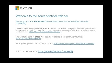 Azure Sentinel webinar: Deep dive on Azure Sentinel features and functionality