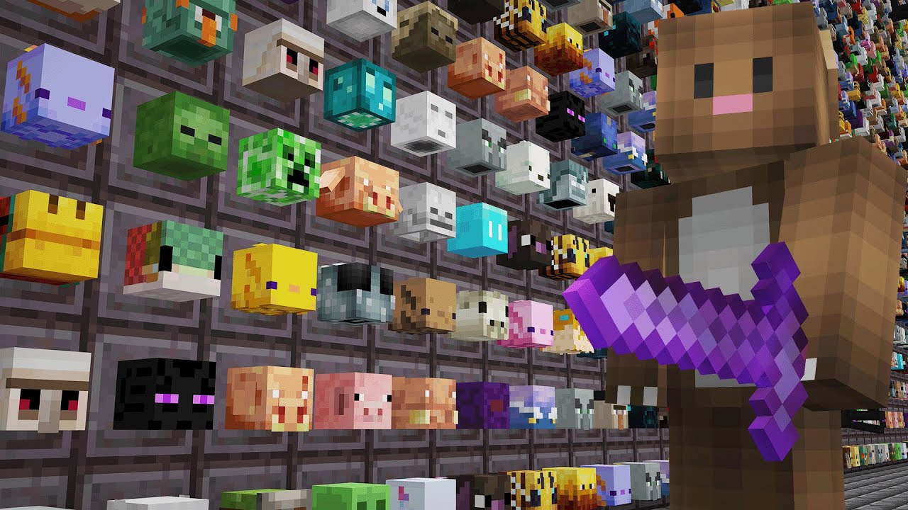 Zdobyłem Wszystkie GŁOWY MOBÓW w Minecraft!