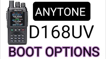 Anytone AT-D168UV - Choose Boot Up Channels