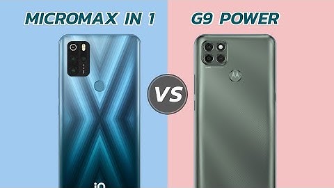 Micromax IN 1 Vs Moto G9 Power