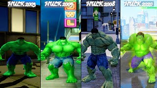 Hulk 2003 Vs Hulk 2005 Vs Hulk 2008 Vs Hulk 2020 Definitive Edition | Comparison