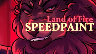 [Speedpaint CW: Flash] Land of Fire - Beastars OC | Commission