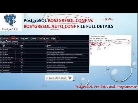 PostgreSQL DBA Day5 POSTGRESQL.CONF Vs POSTGRESQL.AUTO.CONF FILE FULL ...