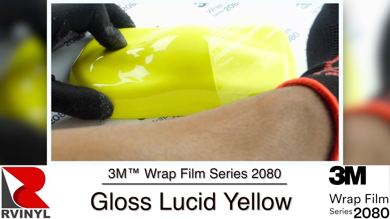 3M™ Wrap Film Series  2080 - Gloss Lucid Yellow Vinyl